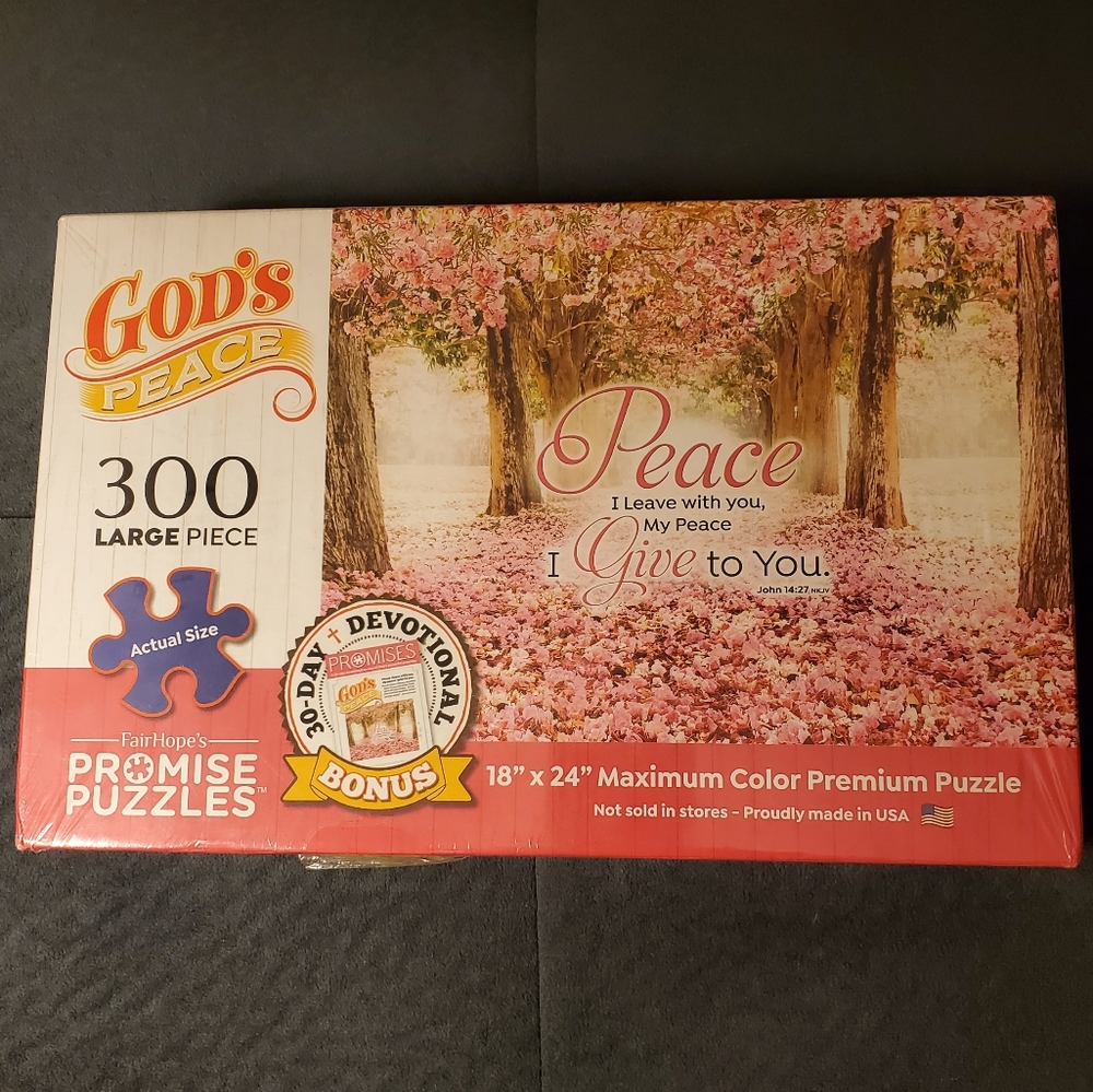 God's Peace By FairHope's Promise Puzzles 300 Large Pieces